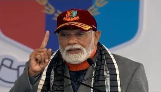 Prime Minister Narendra Modi addressing NCC PM Rally 2026 in New Delhi