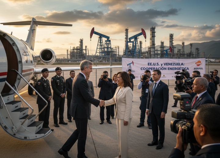 "वेनेजुएला तेल उद्योग का जायजा लेने पहुंचे अमेरिकी ऊर्जा सचिव क्रिस राइट, प्रतिबंधों में ढील पर चर्चा"